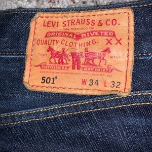 Levi’s 501 Selvedge made for J. Crew Jeans 34 x 32